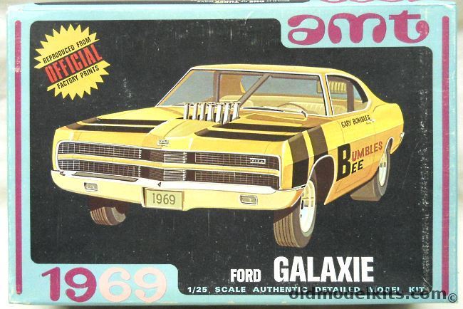 AMT 1/25 1969 Ford Galaxie - Stock / Drag / Custom, Y902-200 plastic model kit